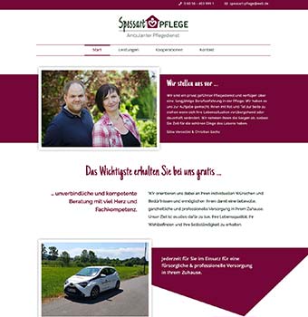 Webdesign Pflegedienst Spessart-Pflege