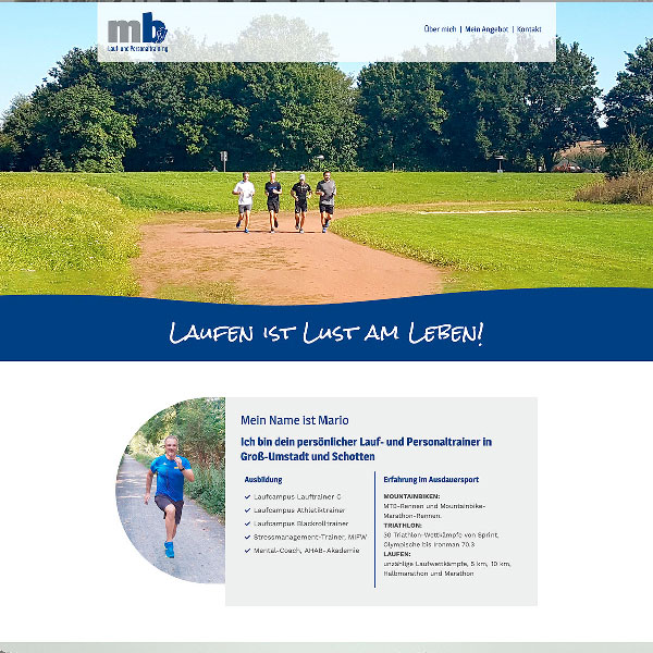 Webdesign Lauftrainer