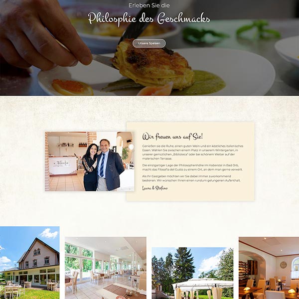 Webdesign italienisches Restaurant