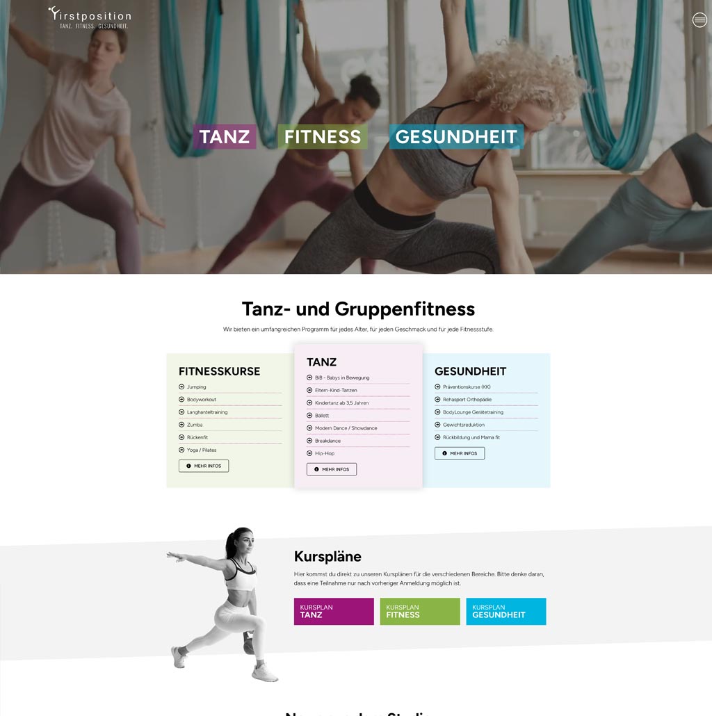 Webdesign Tanzstudio