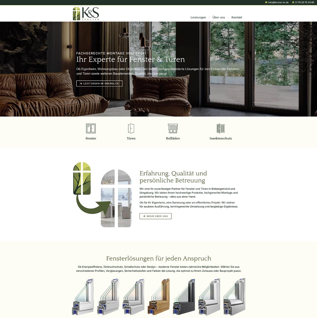 Webdesign Fenster und Türen